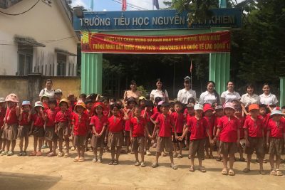 HOẠT ĐỘNG THAM QUAN TRƯỜNG TIỂU HỌC NGUYỄN BỈNH KHIÊM CỦA CÁC BÉ 5 TUỔI